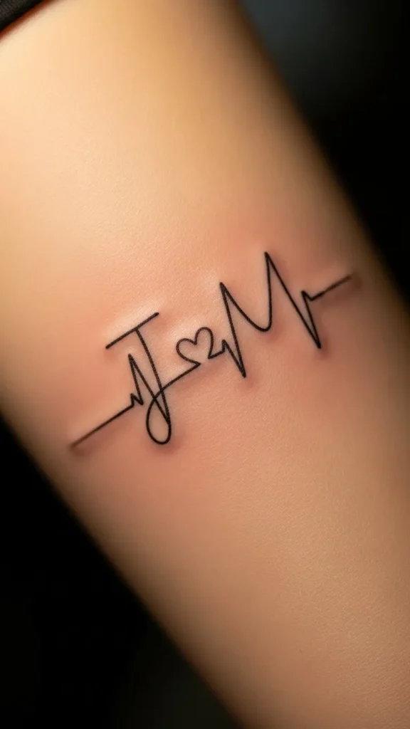 Twin Initials Joined by One Beat