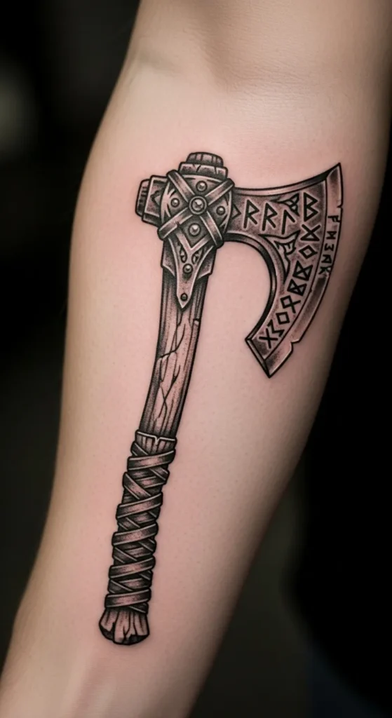 Viking Axe Tattoo