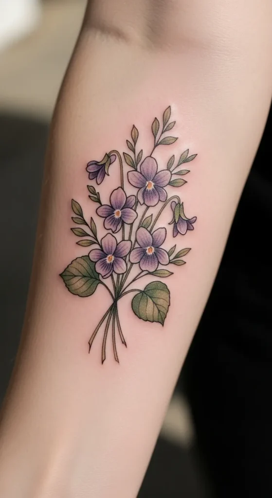 Violet Bouquet Minimal