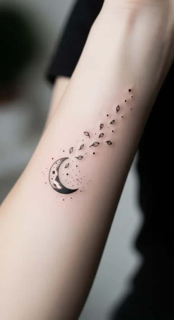 Waning Moon With Drifting Seeds