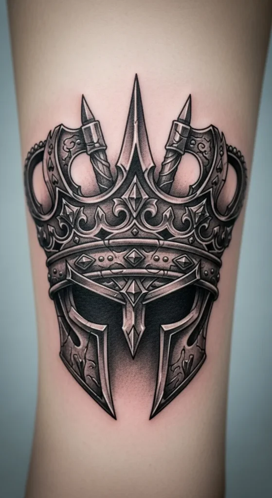 Warrior Crown Tattoo