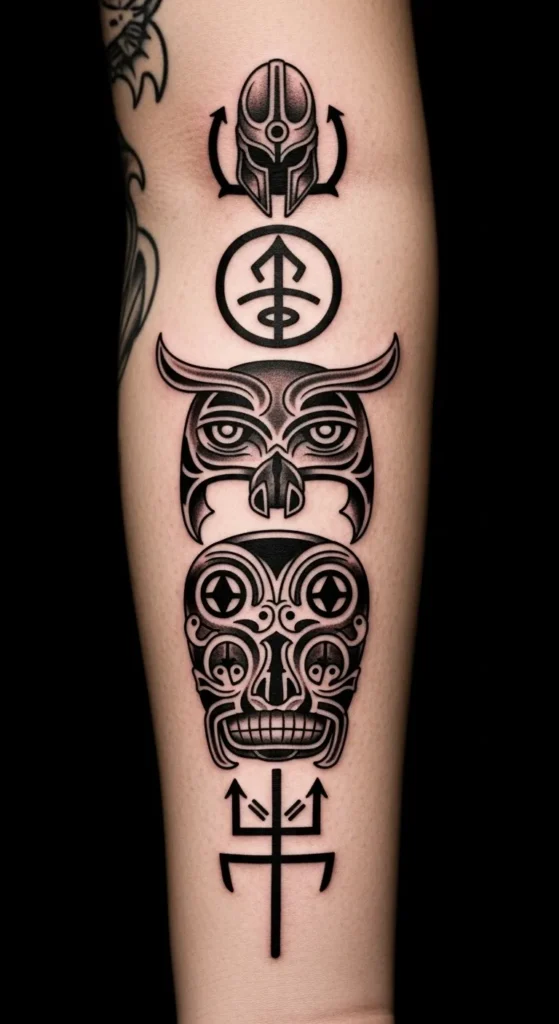 Warrior Totem Tattoo