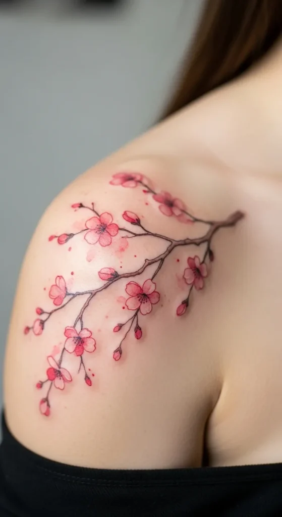 Watercolor Cherry Blossom