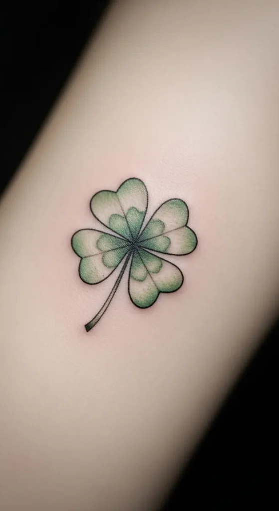 Watercolor Clover Splash