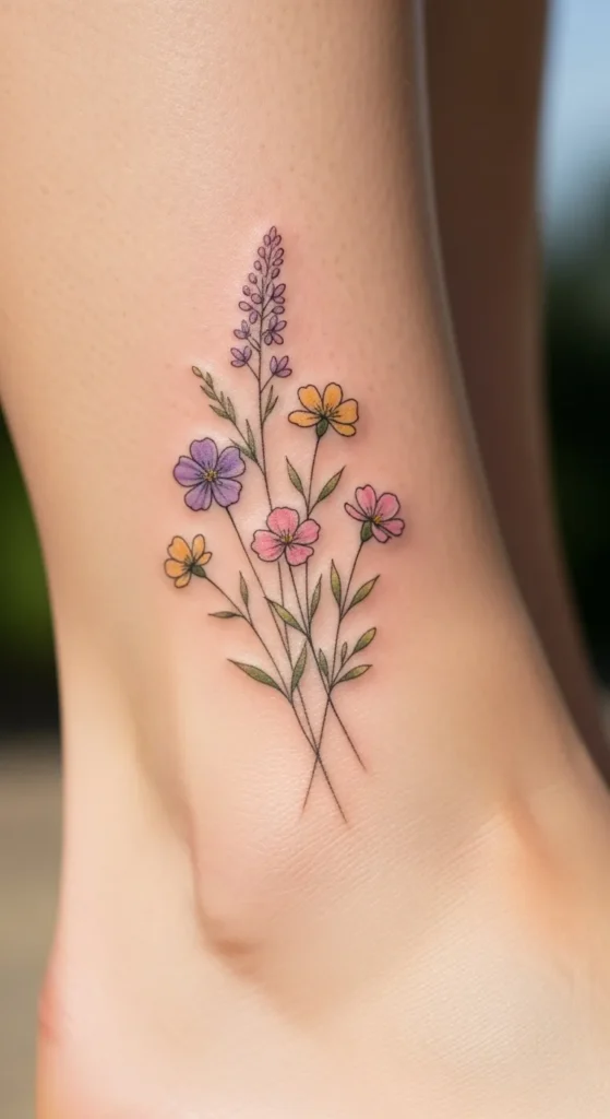 Wildflower Ankle Cluster