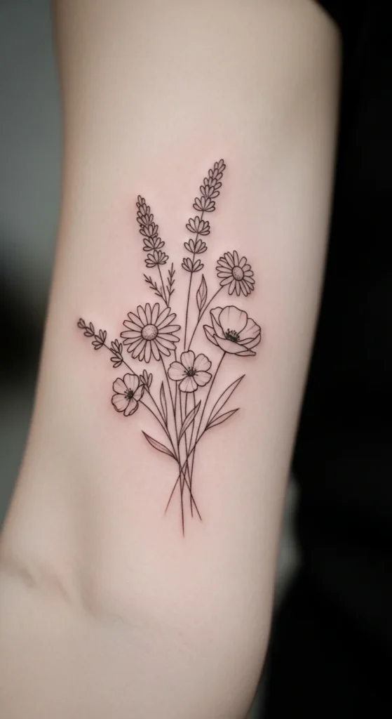Wildflower Mix Tattoo