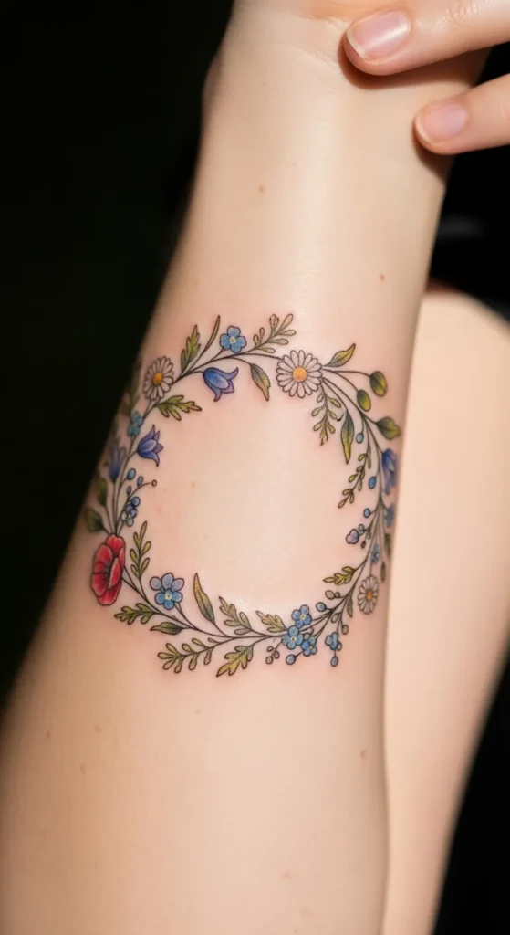 Wildflower Ring Around the Arm