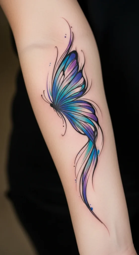 Abstract Butterfly Wings