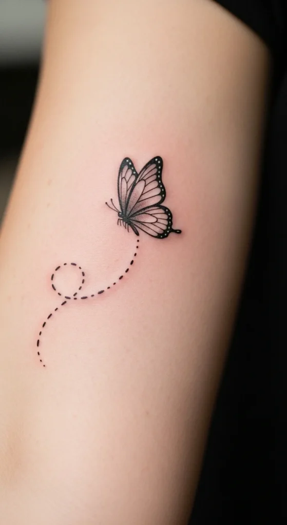 Butterfly Trail Tattoo
