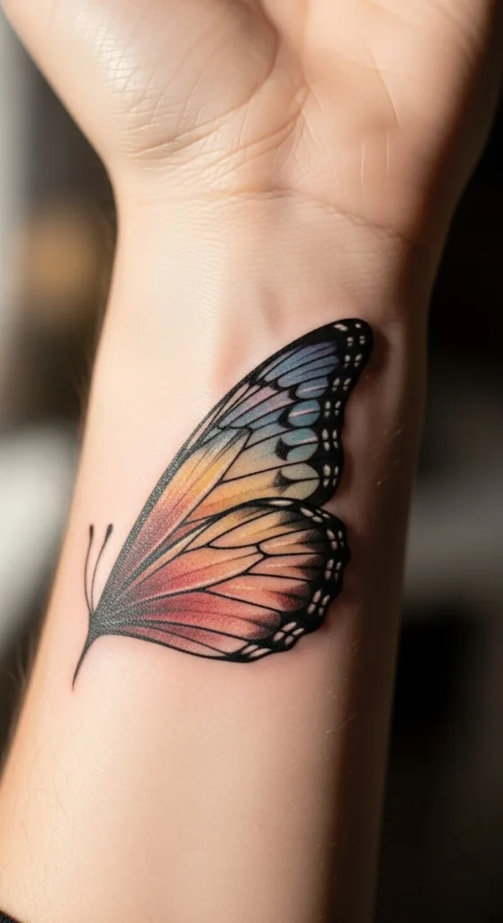 Single-Wing Butterfly Design
