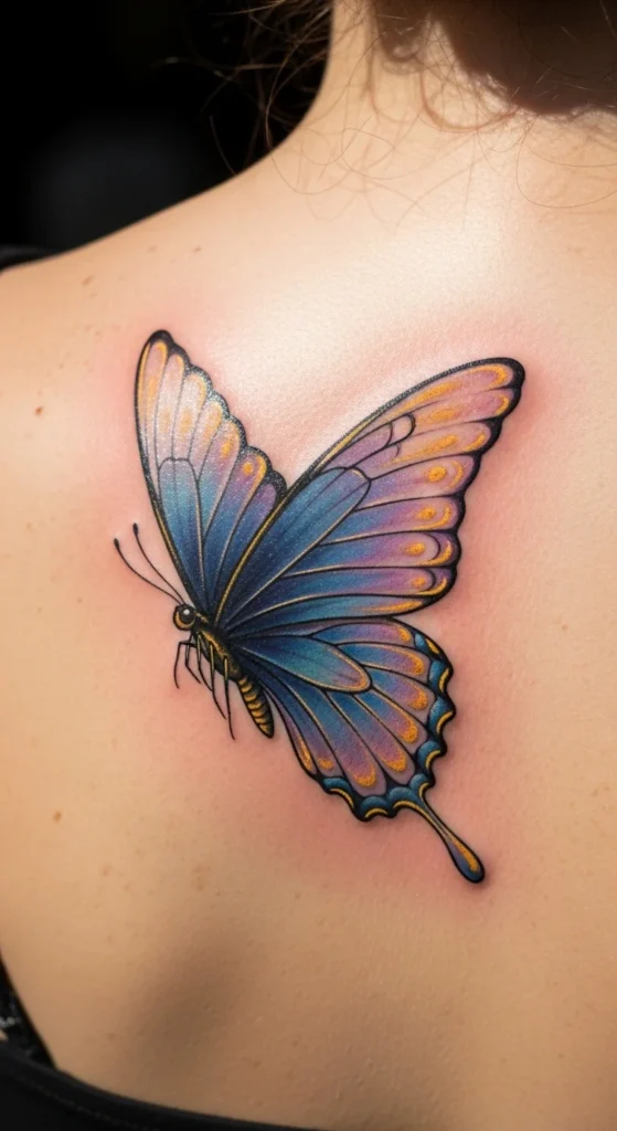 Butterfly with Soft Color Tips