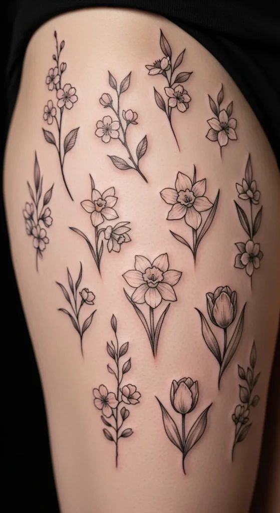 Botanical Upper Thigh Piece