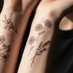 22 Simple Spring Flower Line Tattoos That Feel Poetic