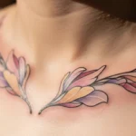 24 Elegant Spring Floral Collarbone Tattoos That Feel Soft