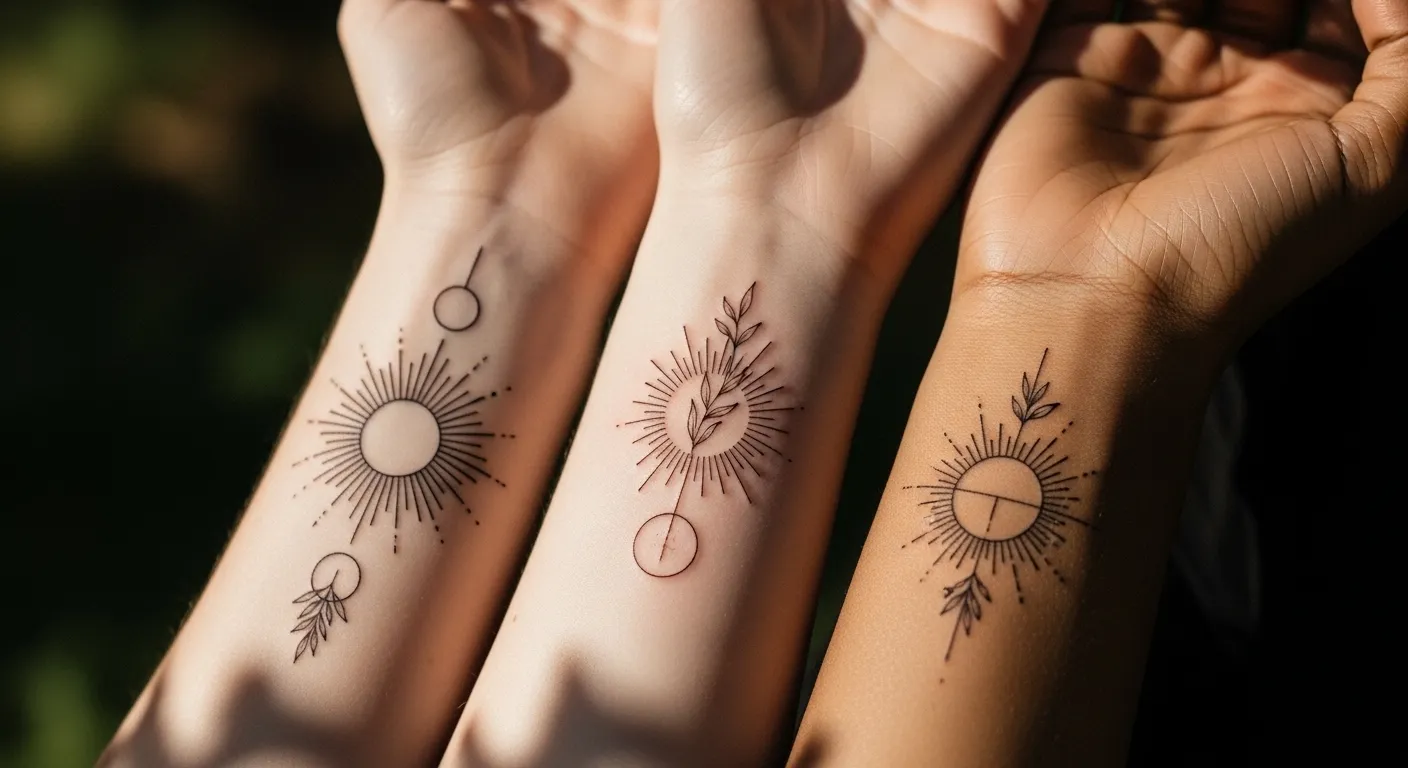 24 Gentle Spring Sun Tattoos That Symbolize Renewal