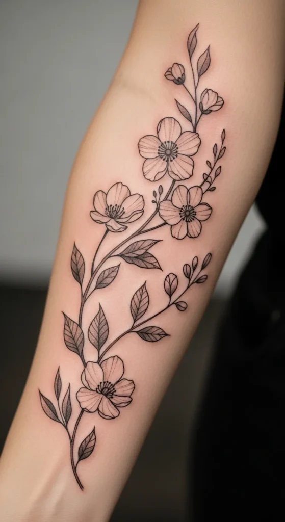  Botanical Inner Arm Detail