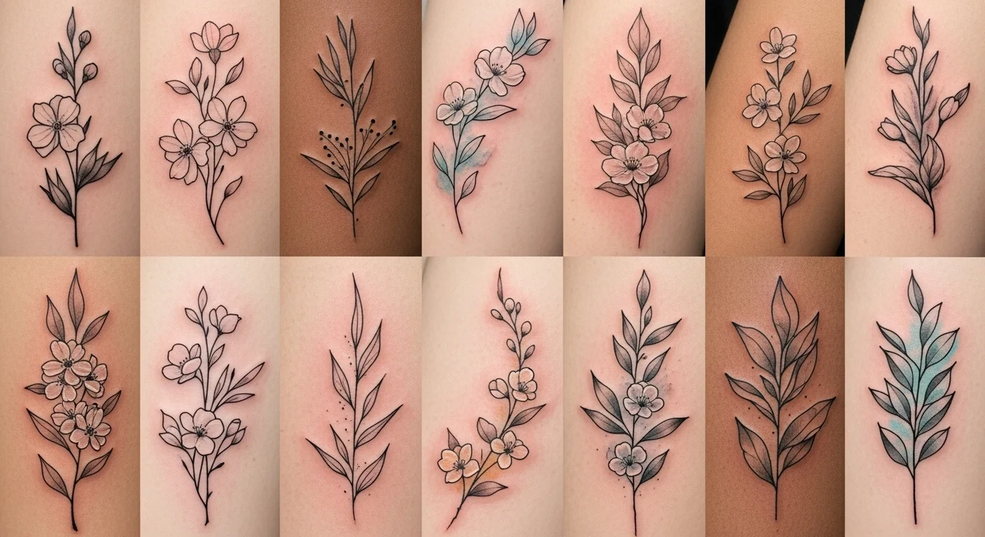 25 Elegant Spring Botanical Tattoos That Feel Artistic