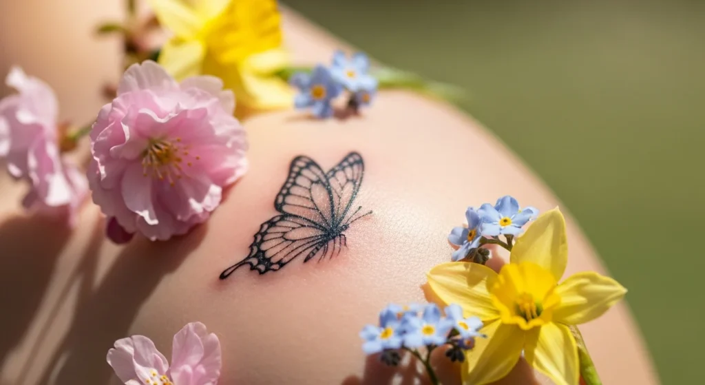 25 Feminine Spring Butterfly Tattoos Full of Renewal