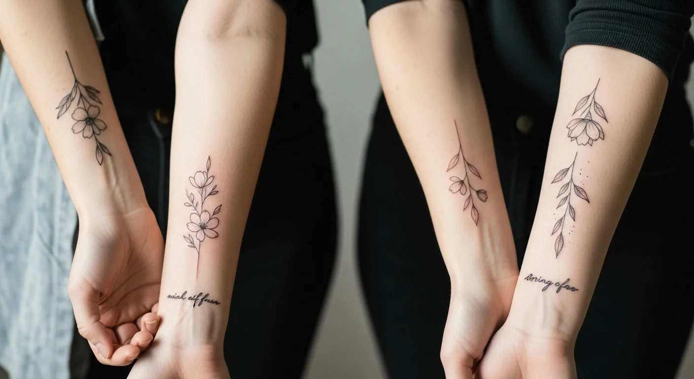 26 Delicate Spring Fine Line Tattoos That Age Beautifully