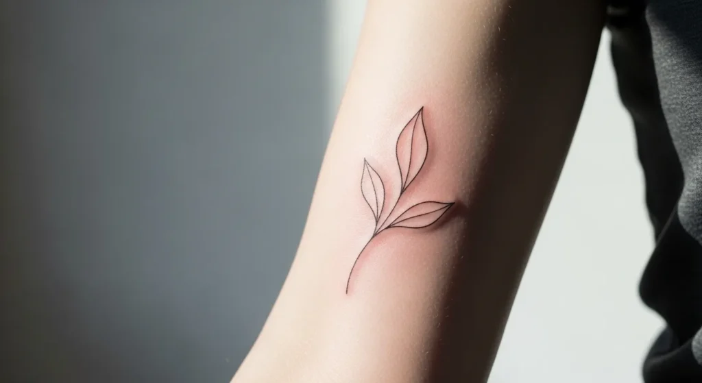 26 Minimal Spring Leaf Tattoos That Feel Natural