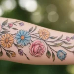 29 Beautiful Spring Floral Arm Tattoos That Flow Naturally
