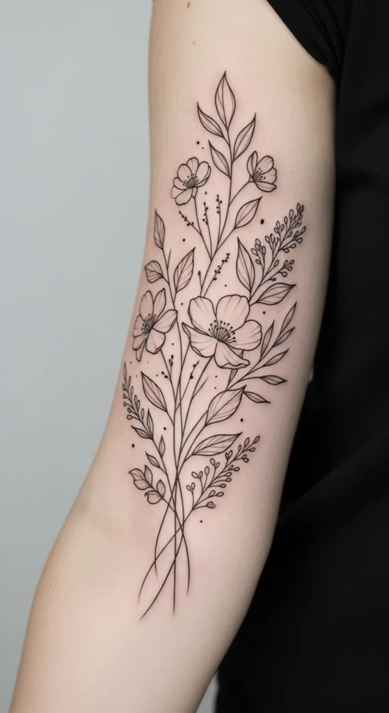 Botanical Linework Bouquet