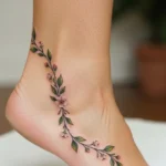 Ankle Vine Tattoo