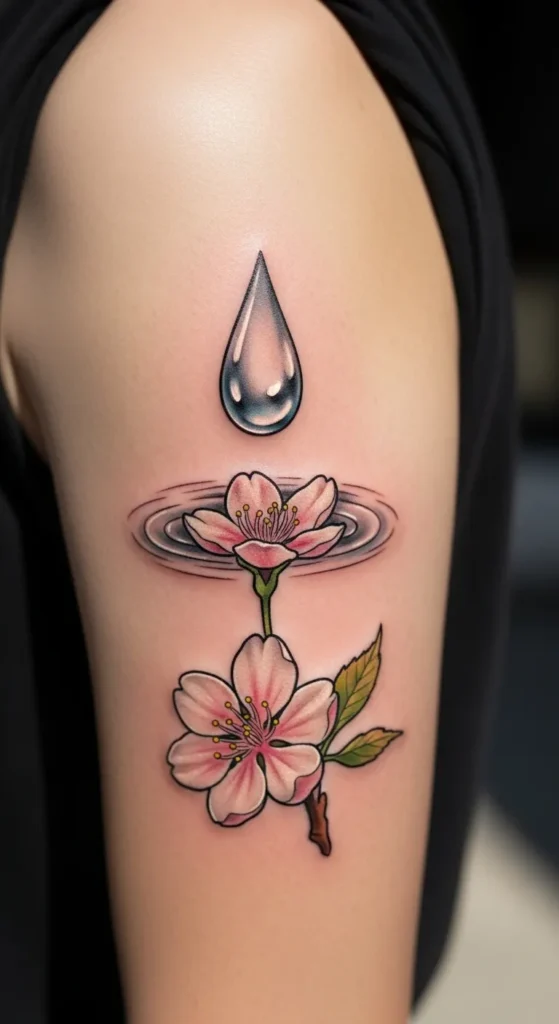 April – Raindrop and Blossom Combo