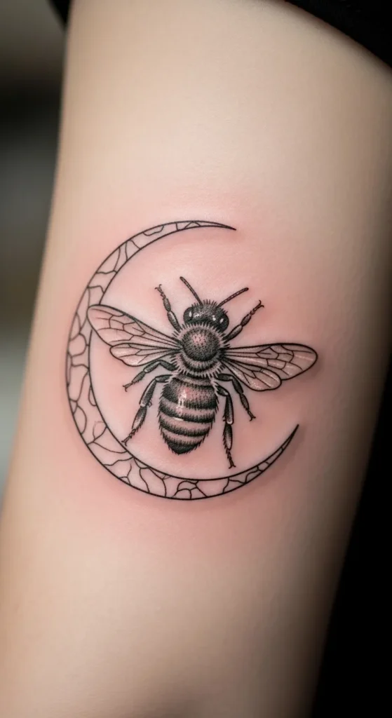  Bee with Crescent Shape