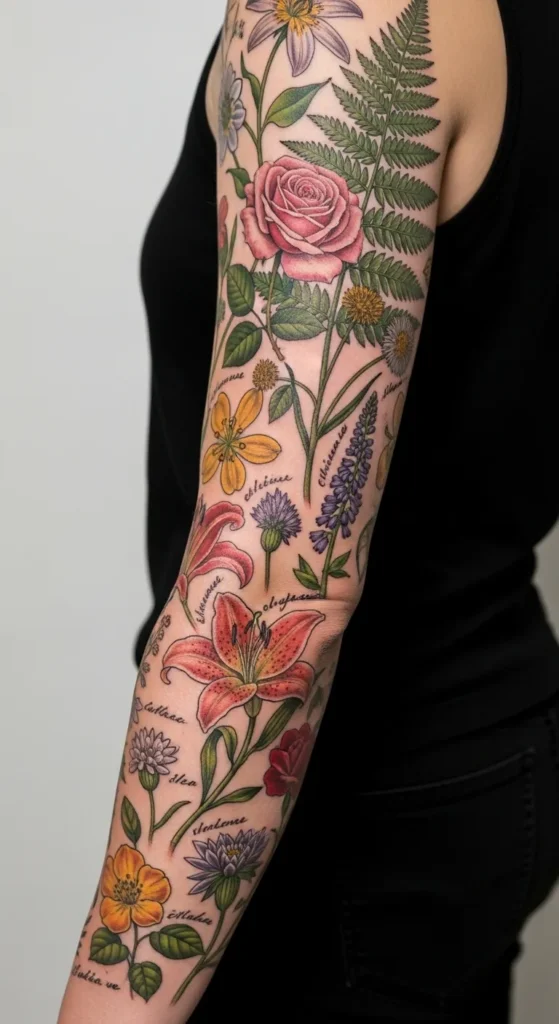 Botanical Study Sleeve