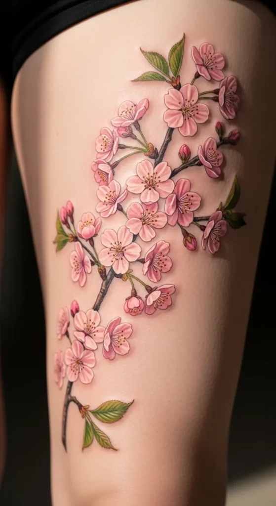 Cherry Blossom Thigh Piece