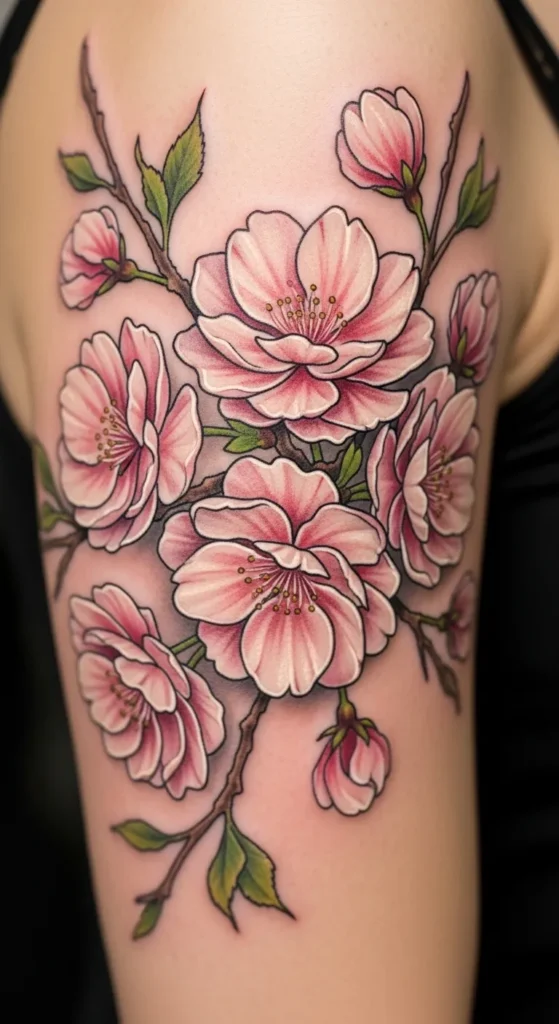 Cherry Blossom Upper Arm Cluster