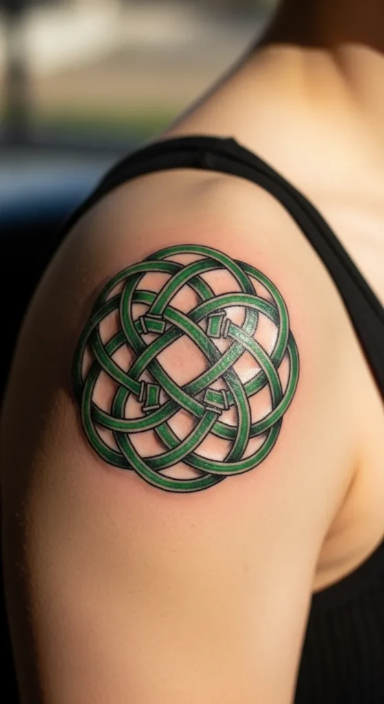 Circular Knot on Shoulder