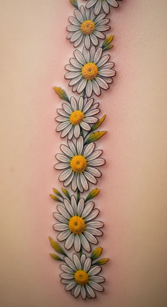 Daisies Along the Spine
