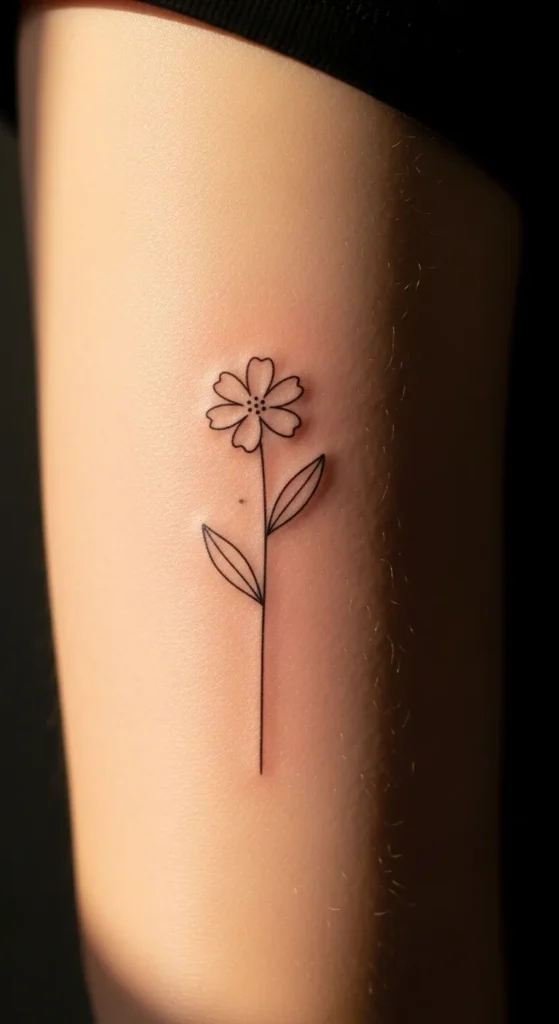 Delicate Wildflower Back of Arm