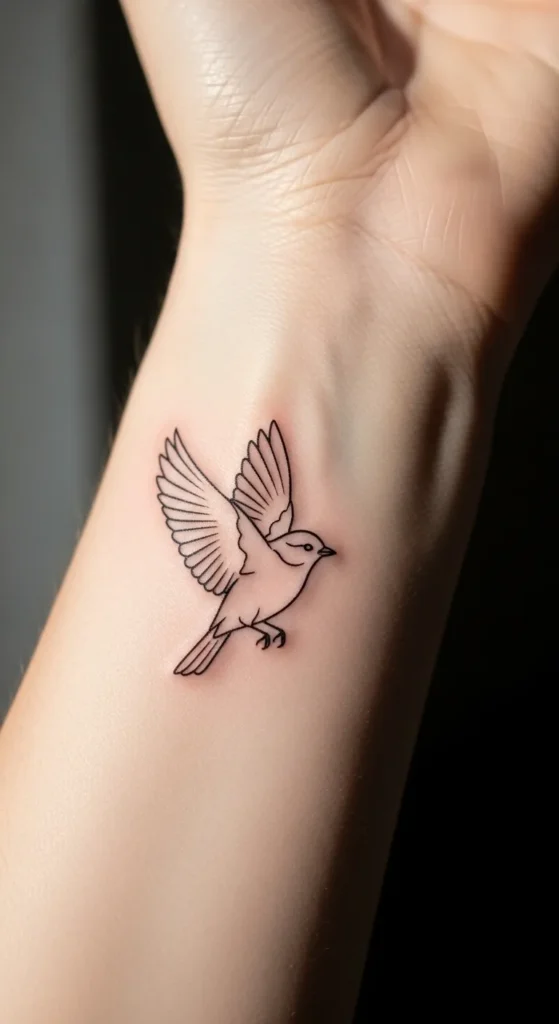 Fine-Line Animal Silhouette