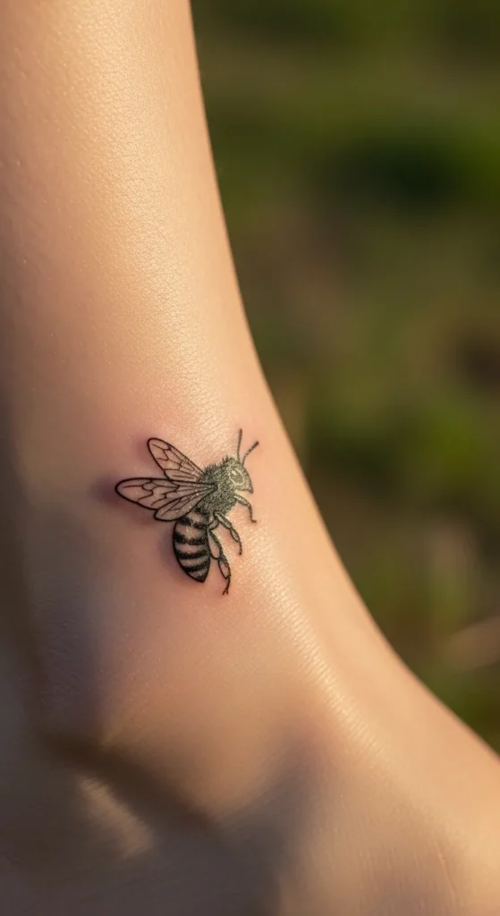  Fine Line Bee on the Ankle
