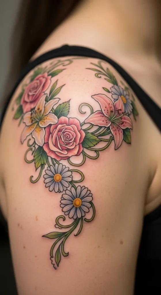 Floral Shoulder Garland