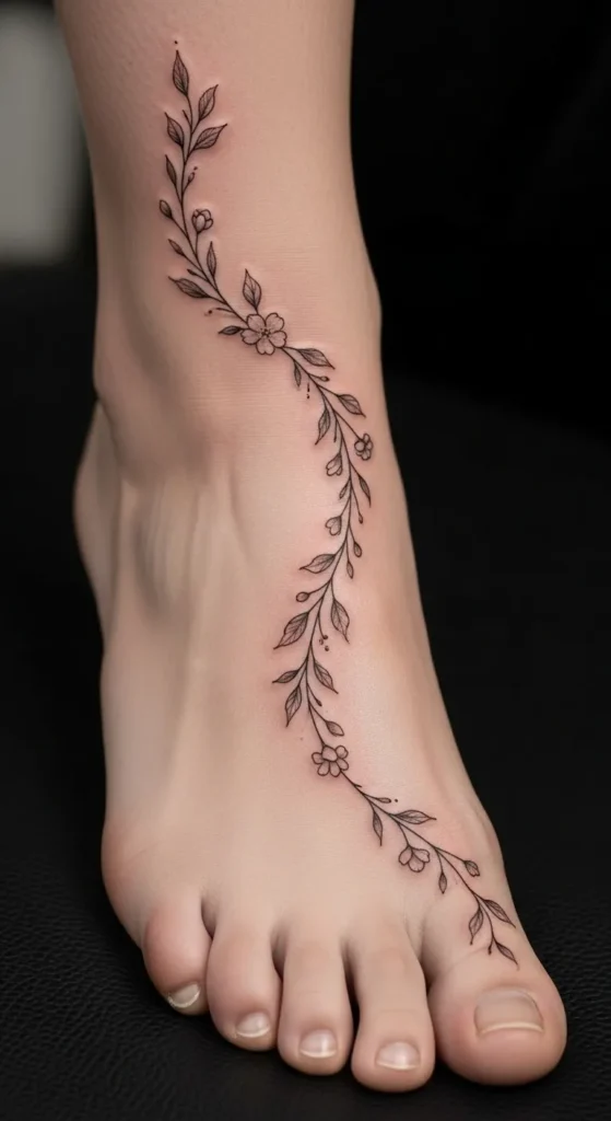 Foot Vine Tattoo