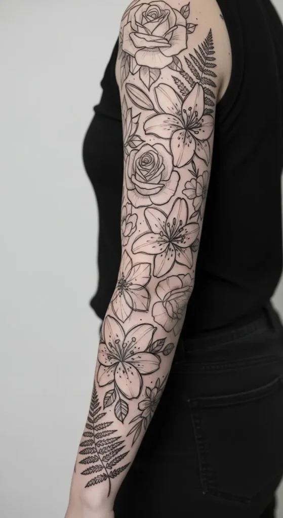 Garden Sketch Sleeve