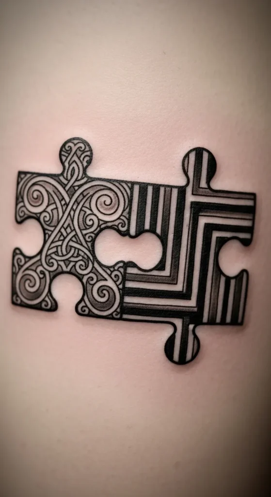 How to Design Minimal Puzzle Tattoos