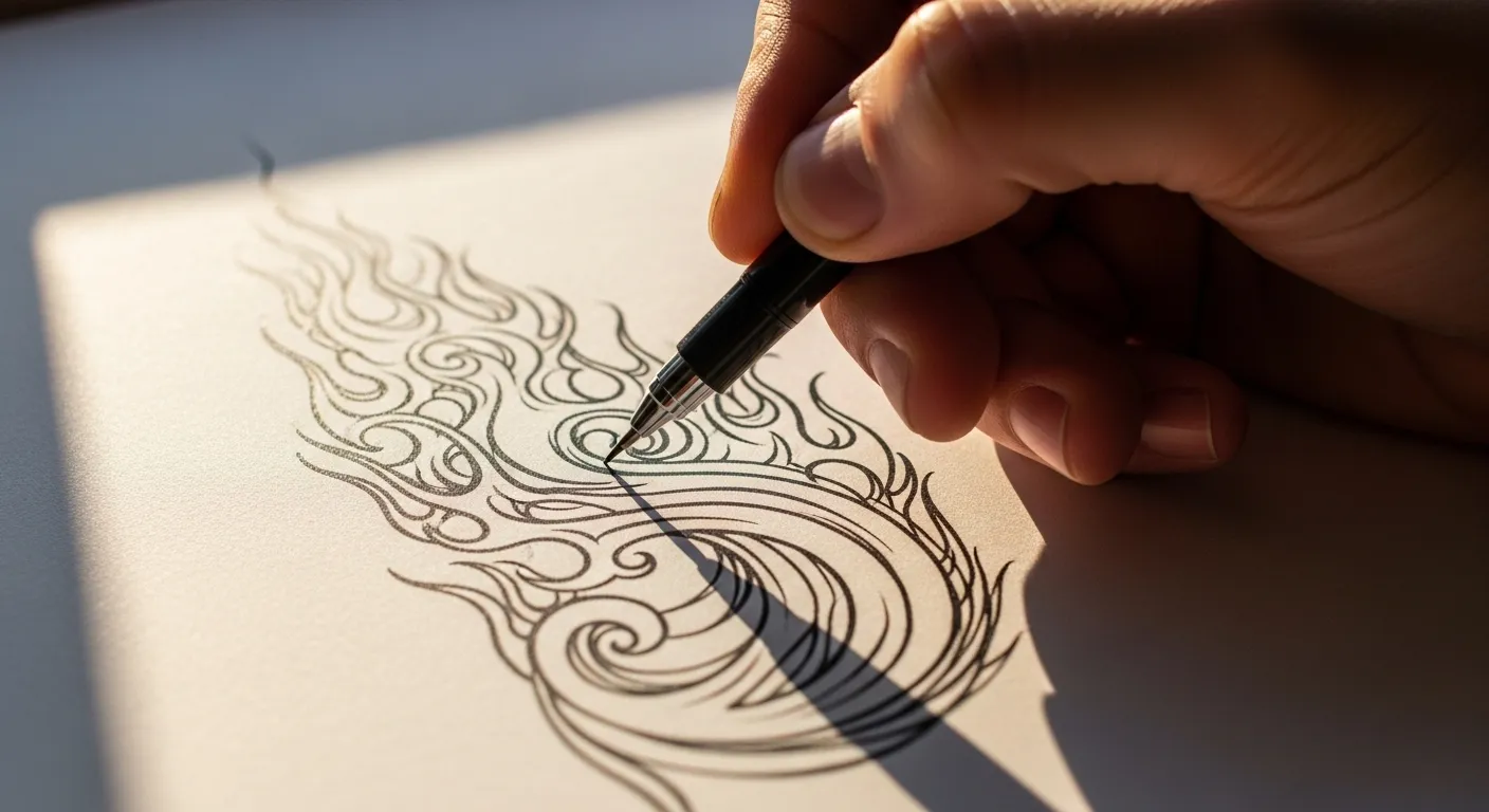 How to Draw Flame Tattoos That Symbolize Passion