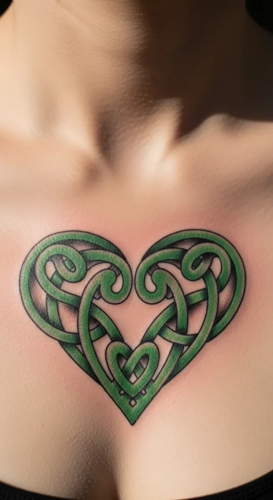 Knot Heart on Chest