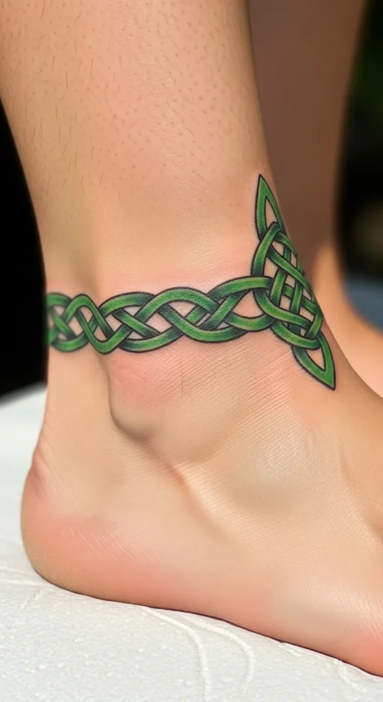  Knotted Bracelet Around Ankle