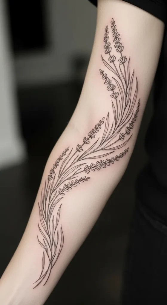 Lavender Linework Sleeve