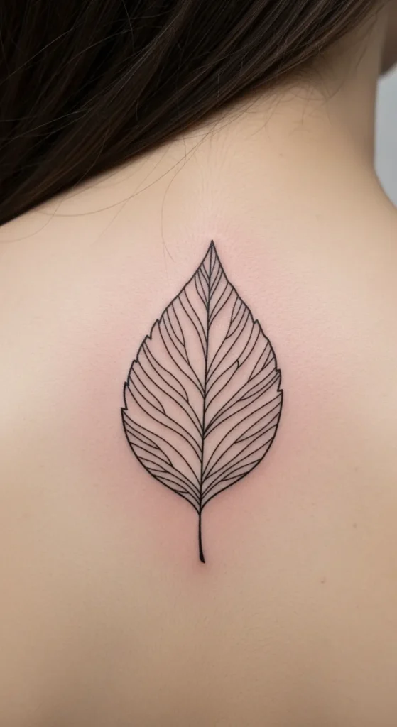 Leaf With Broken Line