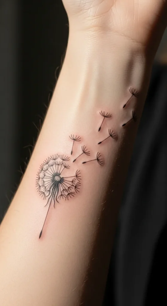 Linear Dandelion Puff