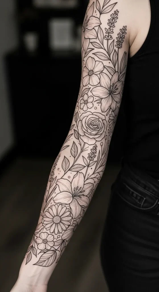 Linework Garden Sleeve
