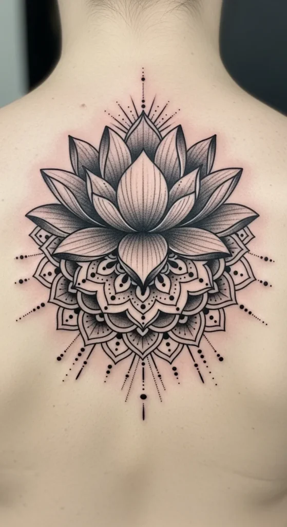 Lotus Flower with Mandala
