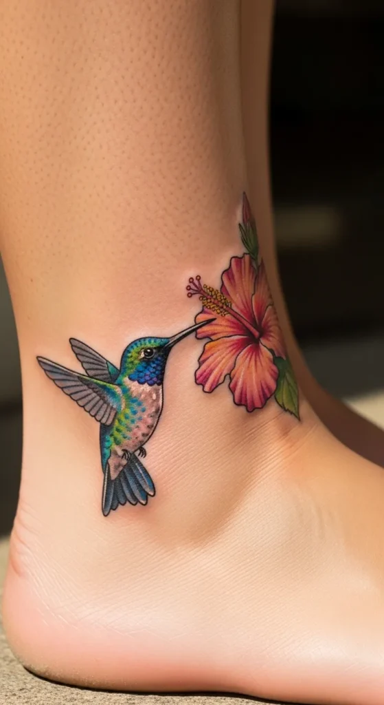 May – Hummingbird with Flowers